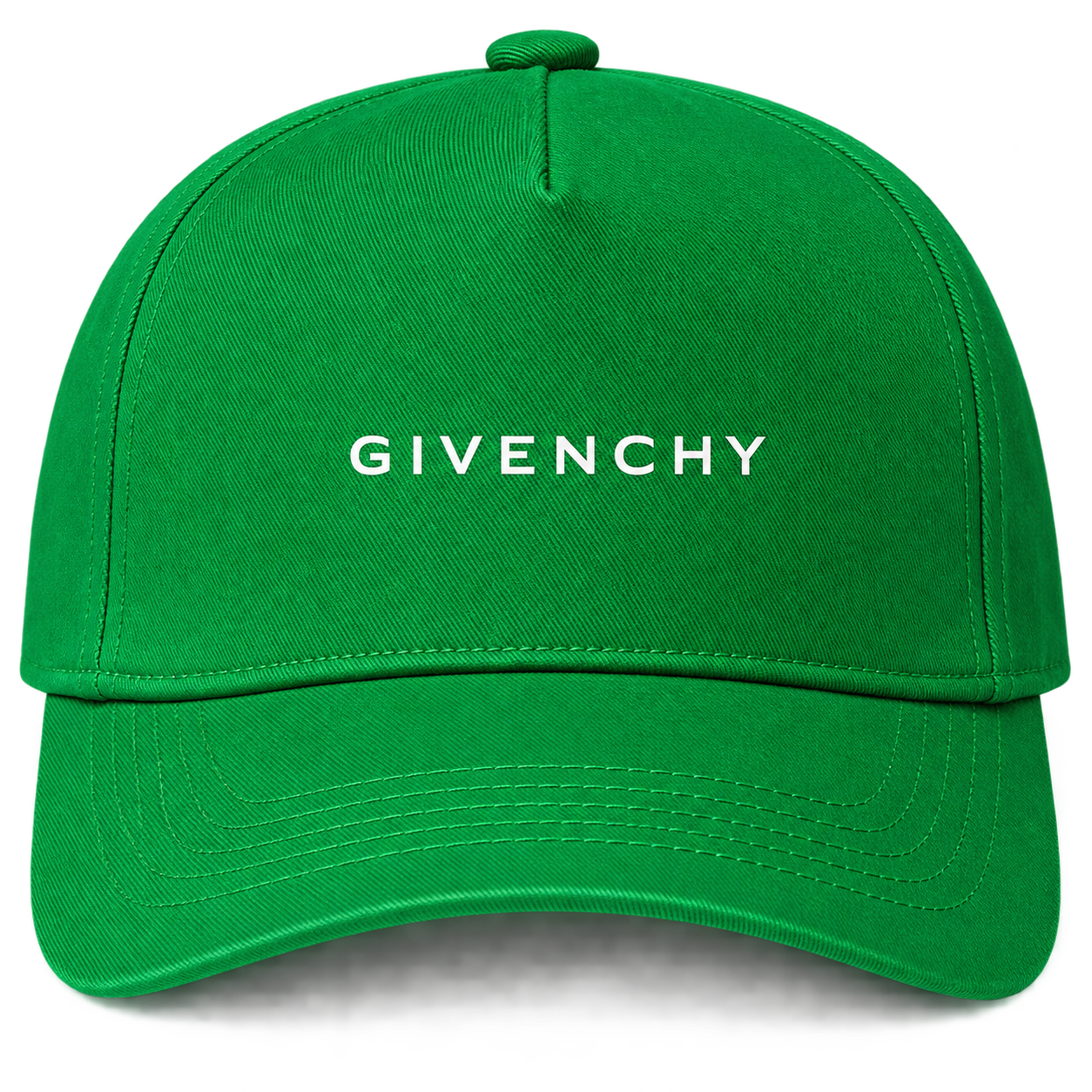 Givenchy Dad Baseball Cap Hat in Kelly Green — detail view