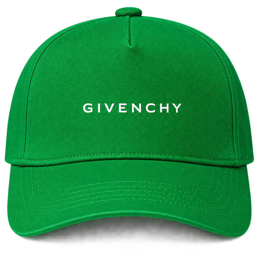 Givenchy Dad Baseball Cap Hat in Kelly Green — detail view