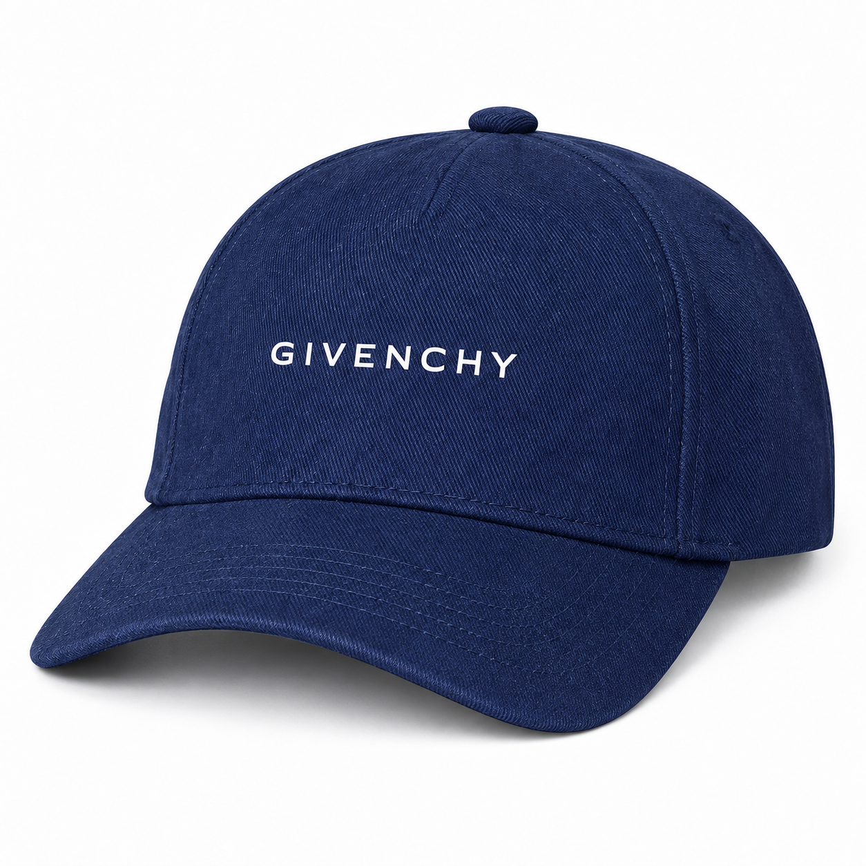 Givenchy Dad Baseball Cap Hat in Navy — alternate three-quarter view