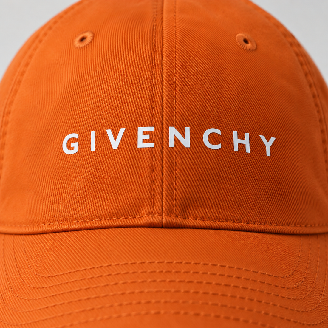Givenchy Dad Baseball Cap Hat in Orange — detail view