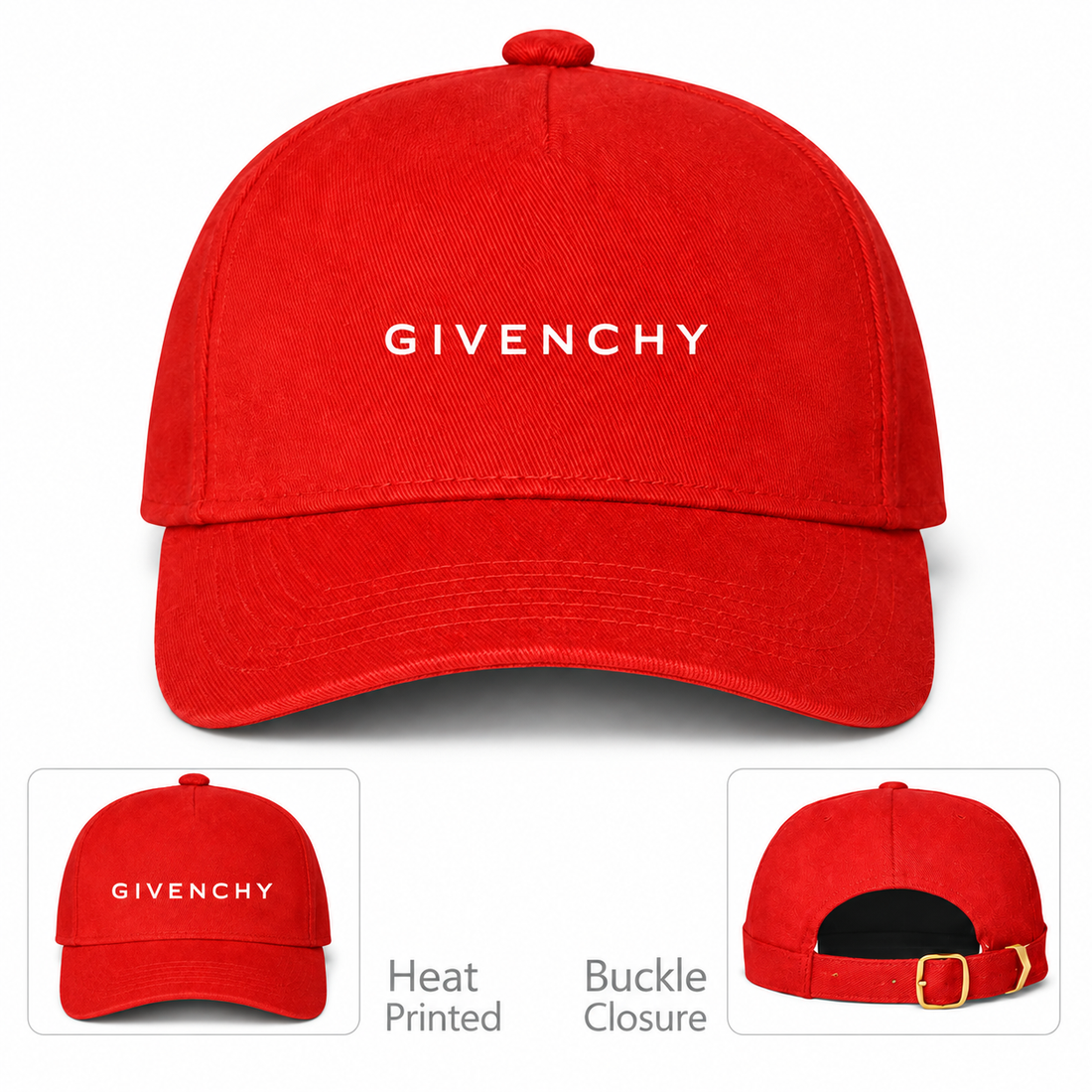 Givenchy Dad Baseball Cap Hat in Red — hero view