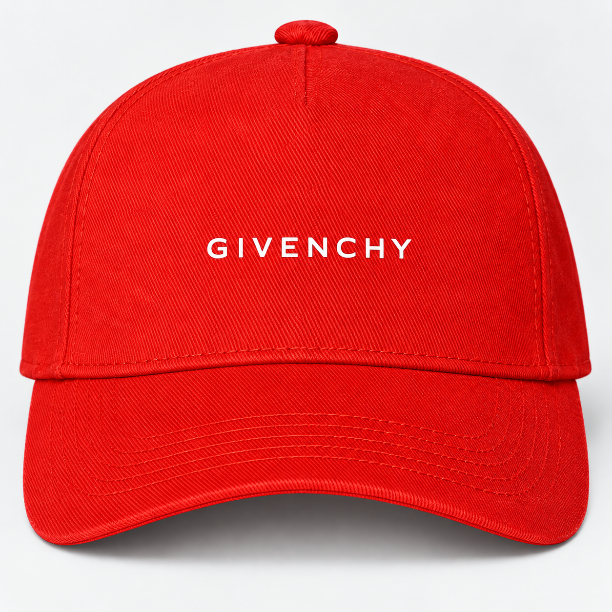 Givenchy Dad Baseball Cap Hat in Red — detail view