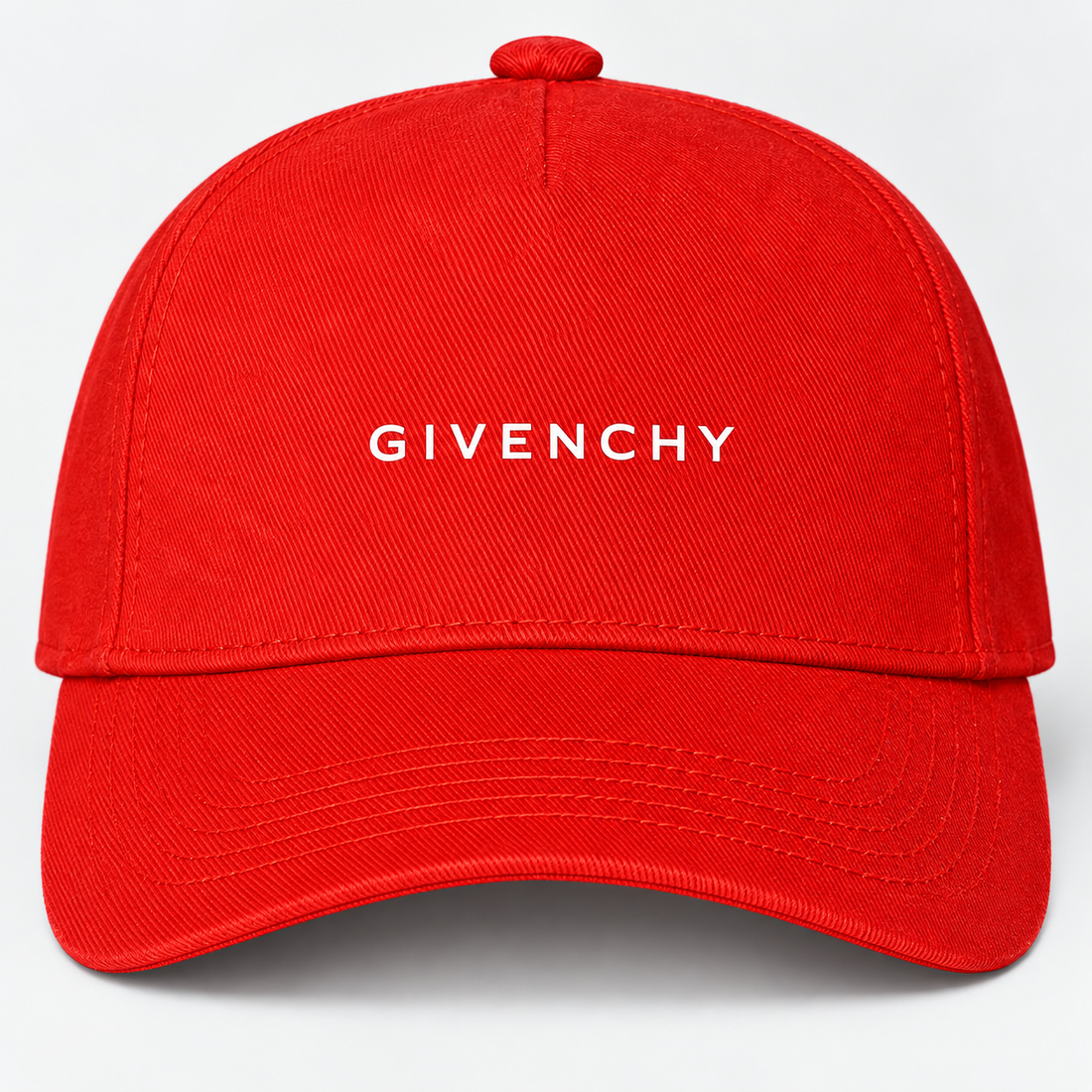 Givenchy Dad Baseball Cap Hat in Red — detail view