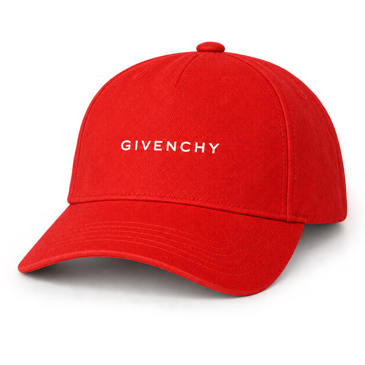 Givenchy Dad Baseball Cap Hat in Red — alternate three-quarter view