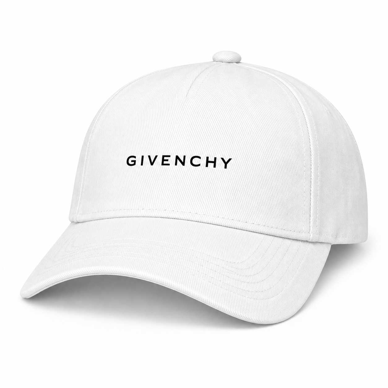 Givenchy Dad Baseball Cap Hat in White — alternate three-quarter view
