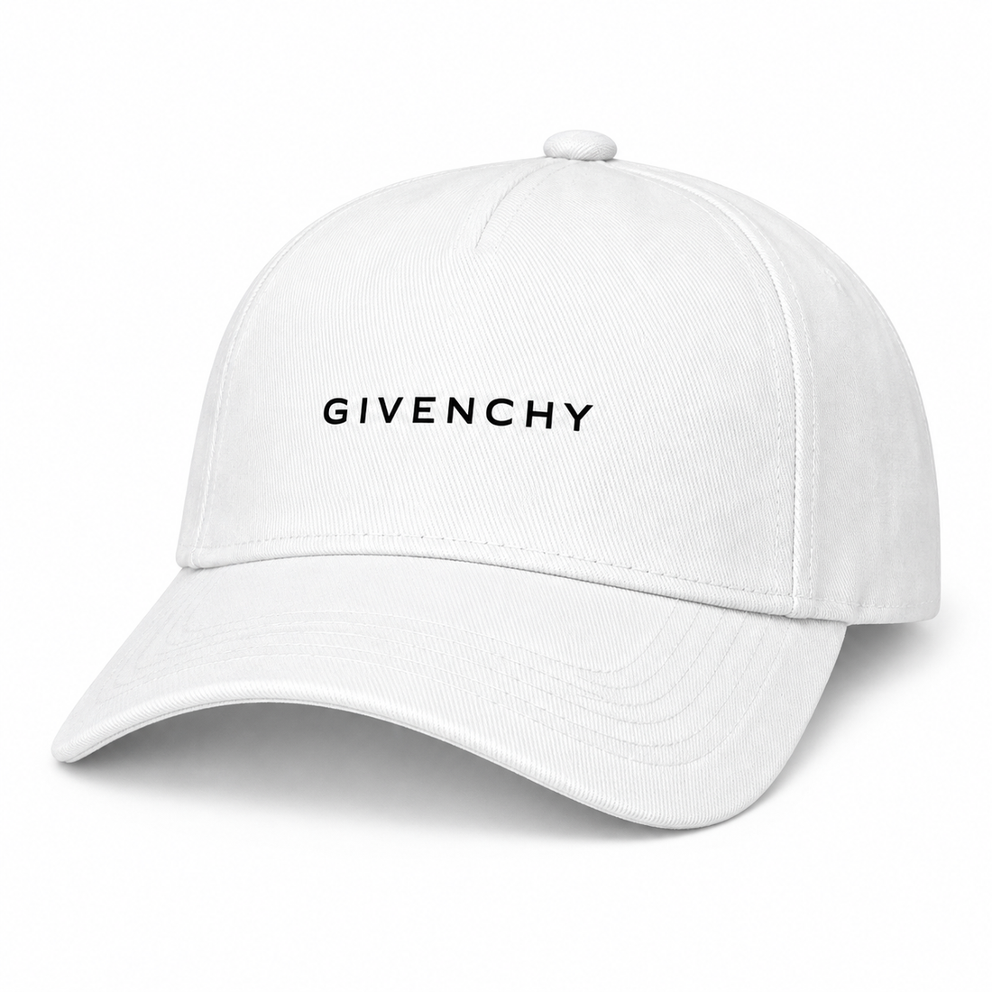 Givenchy Dad Baseball Cap Hat in White — alternate three-quarter view
