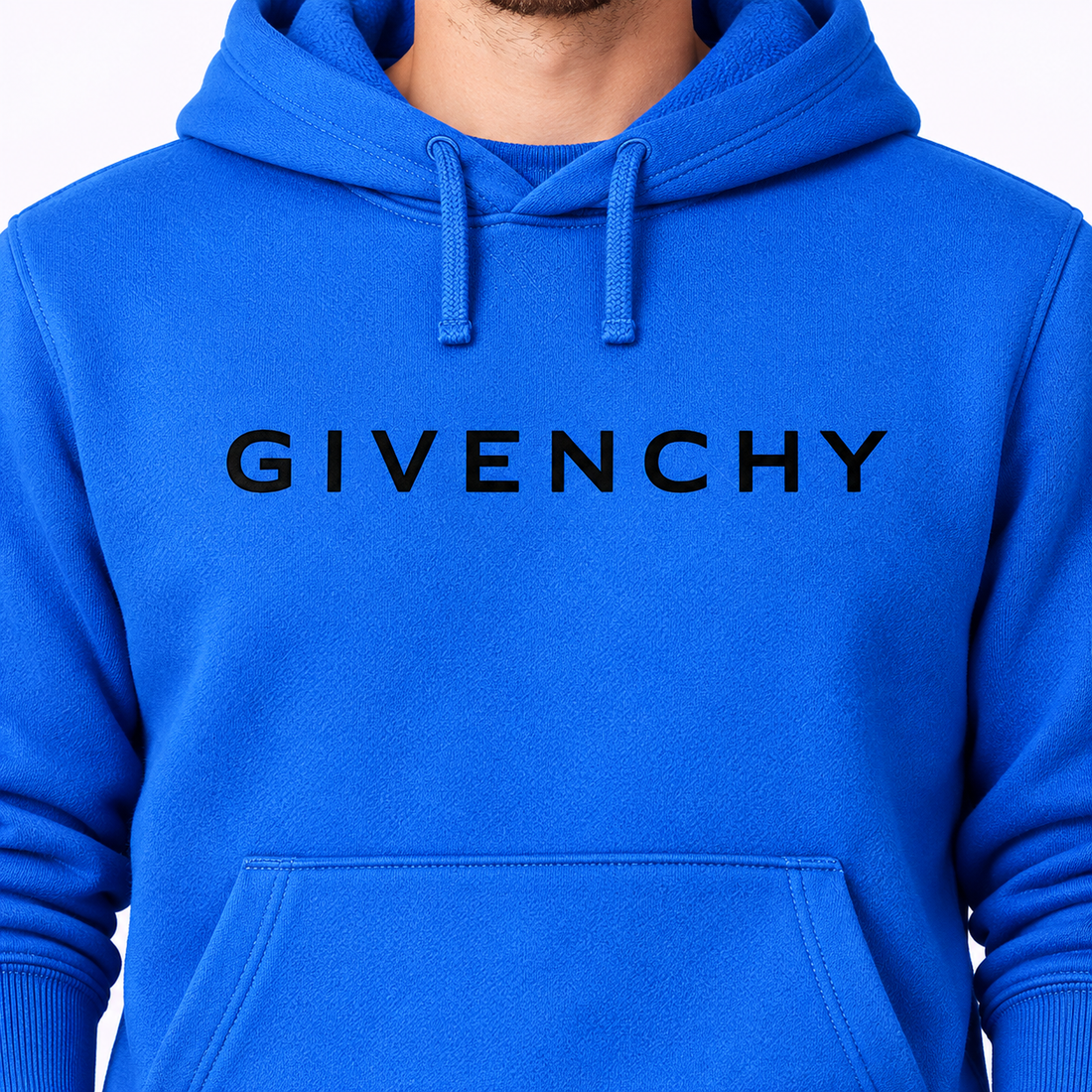 Men's Givenchy Pullover Hoodie in Azure — detail view
