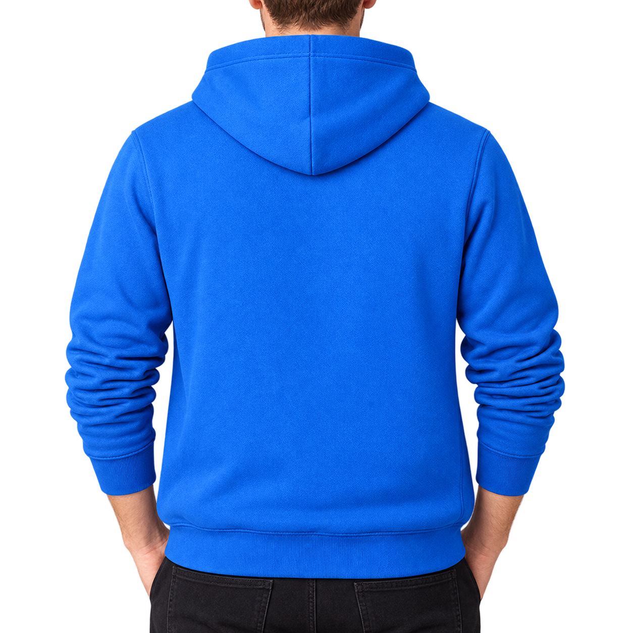 Men's Givenchy Pullover Hoodie in Azure — back view