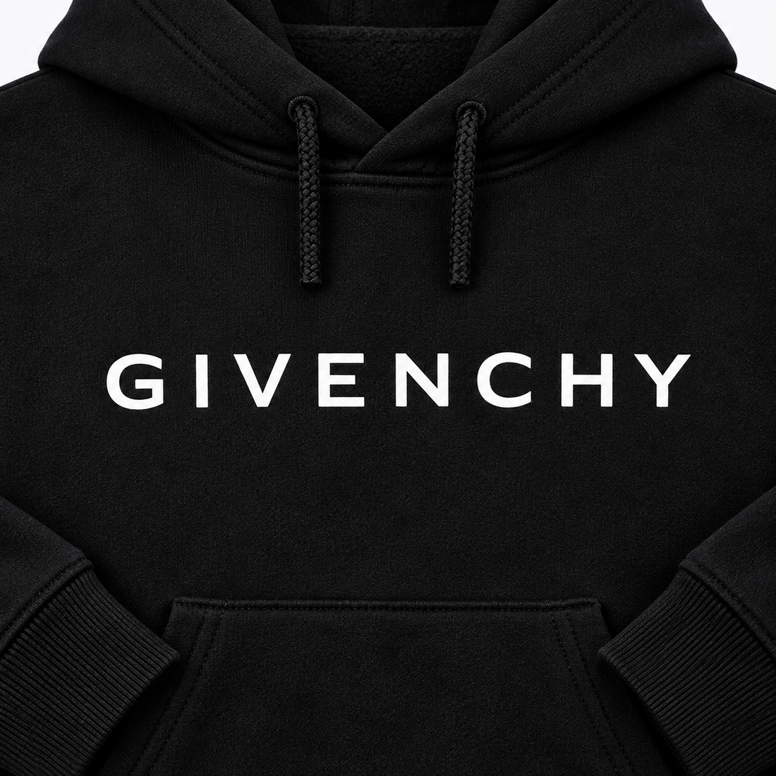 Men's Givenchy Pullover Hoodie in Black — detail view