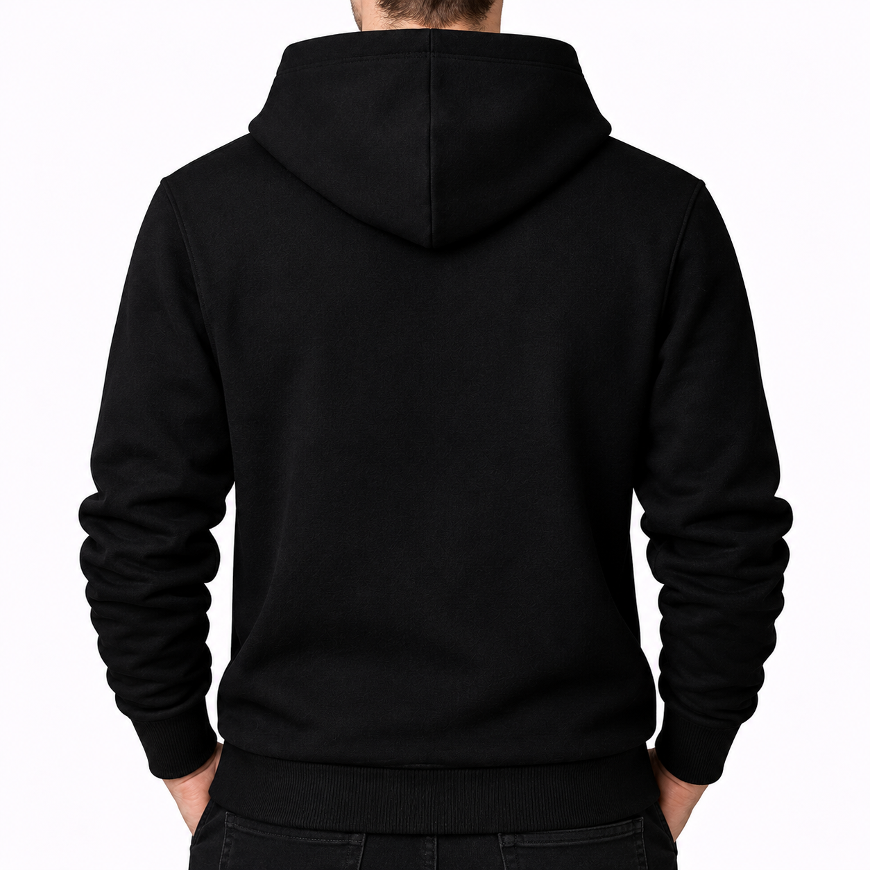Men's Givenchy Pullover Hoodie in Black — back view