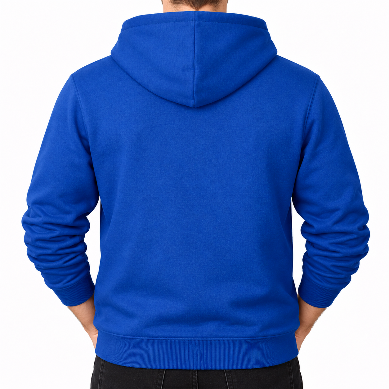 Men's Givenchy Pullover Hoodie in Blue — back view