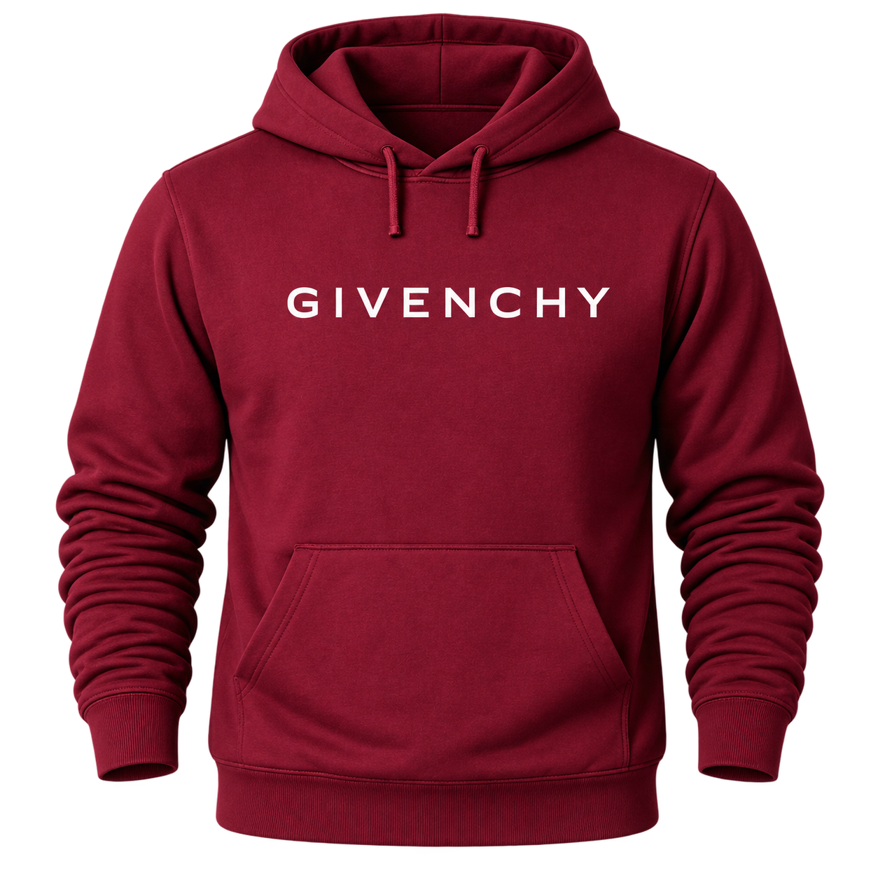 Men's Givenchy Pullover Hoodie in Burgundy — hero view
