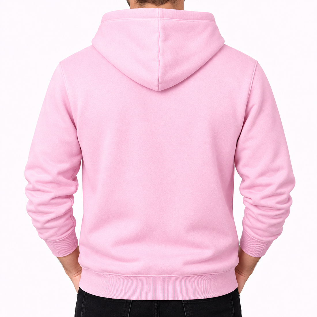 Men's Givenchy Pullover Hoodie in Light Pink — back view