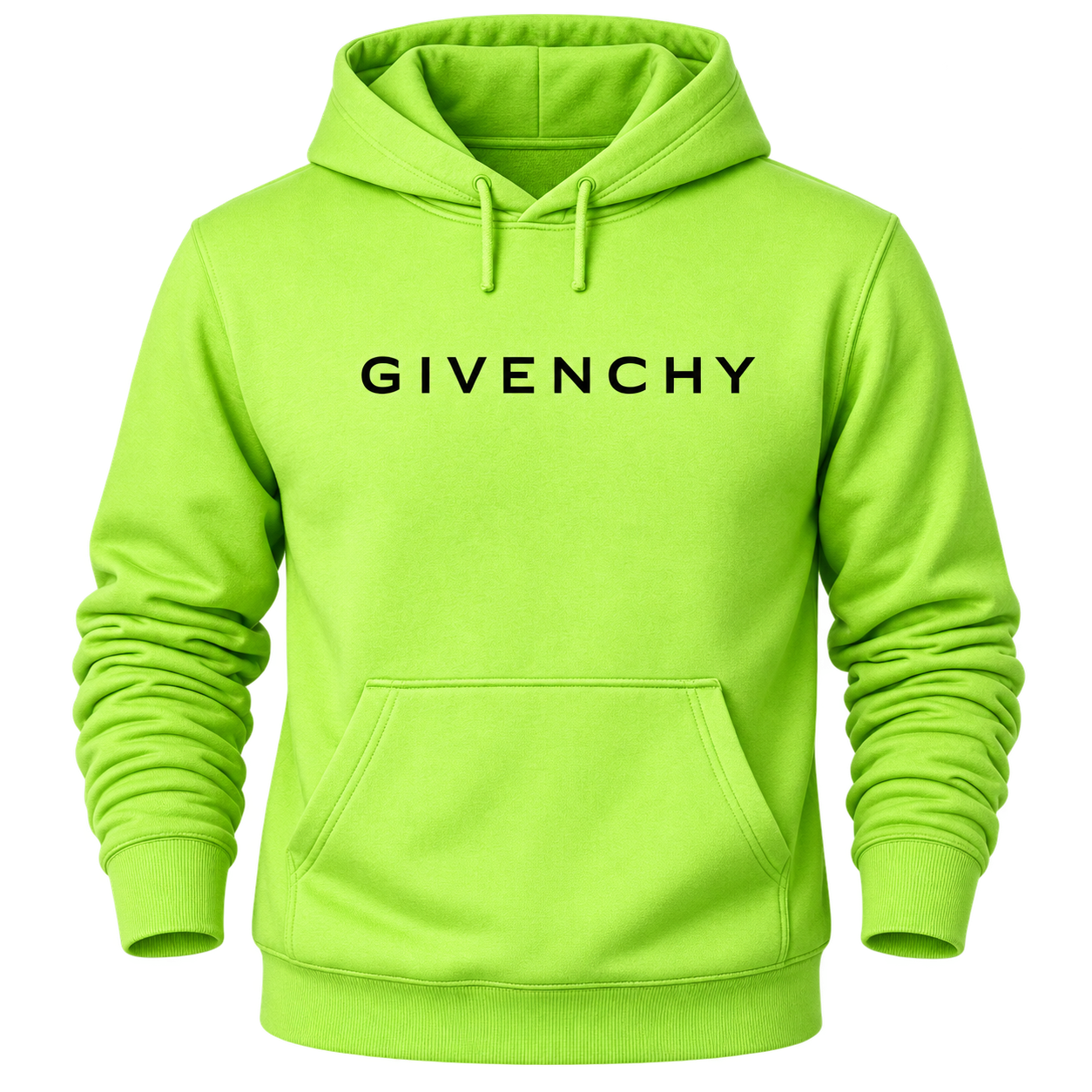 Men's Givenchy Pullover Hoodie in Lime Green — hero view
