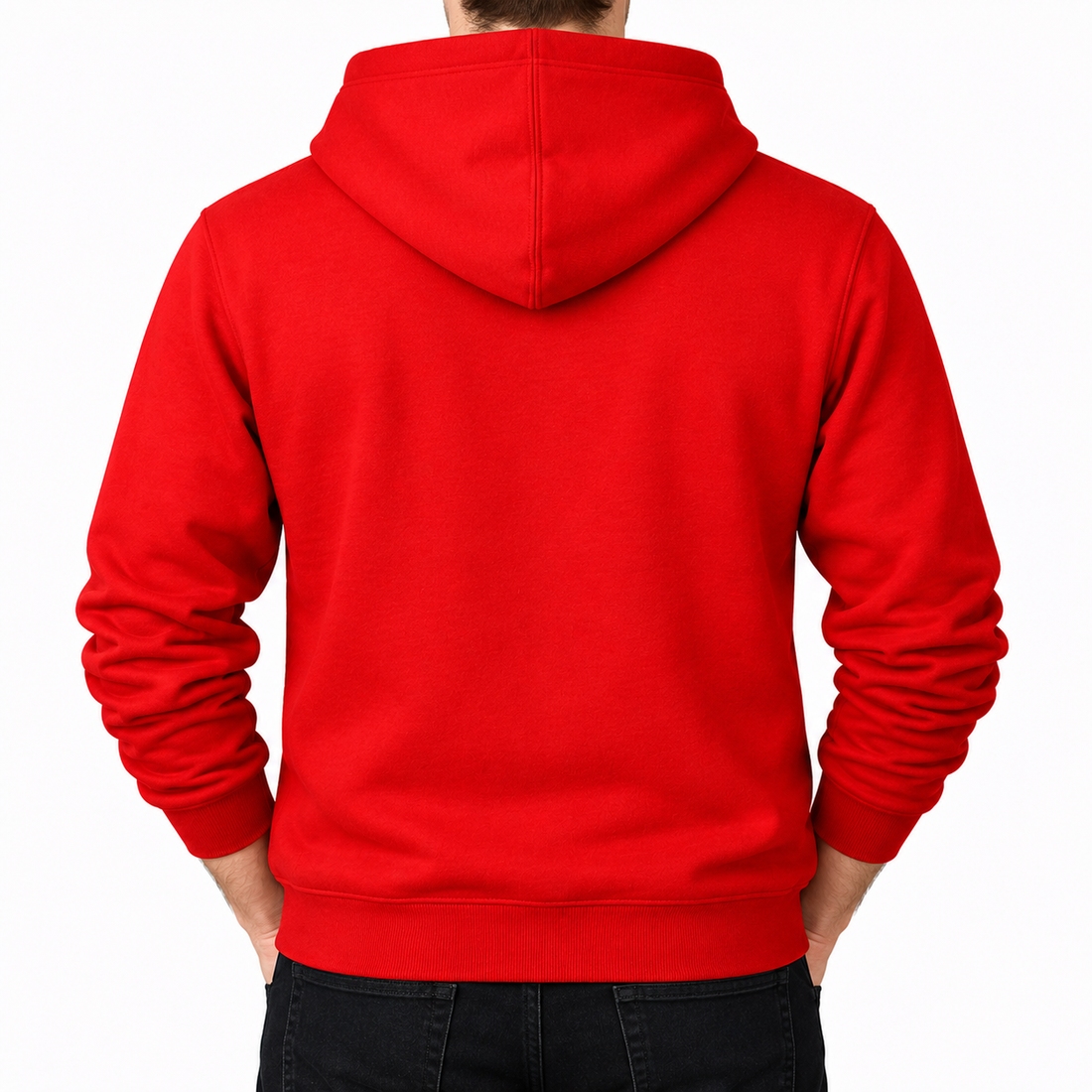 Men's Givenchy Pullover Hoodie in Red — back view