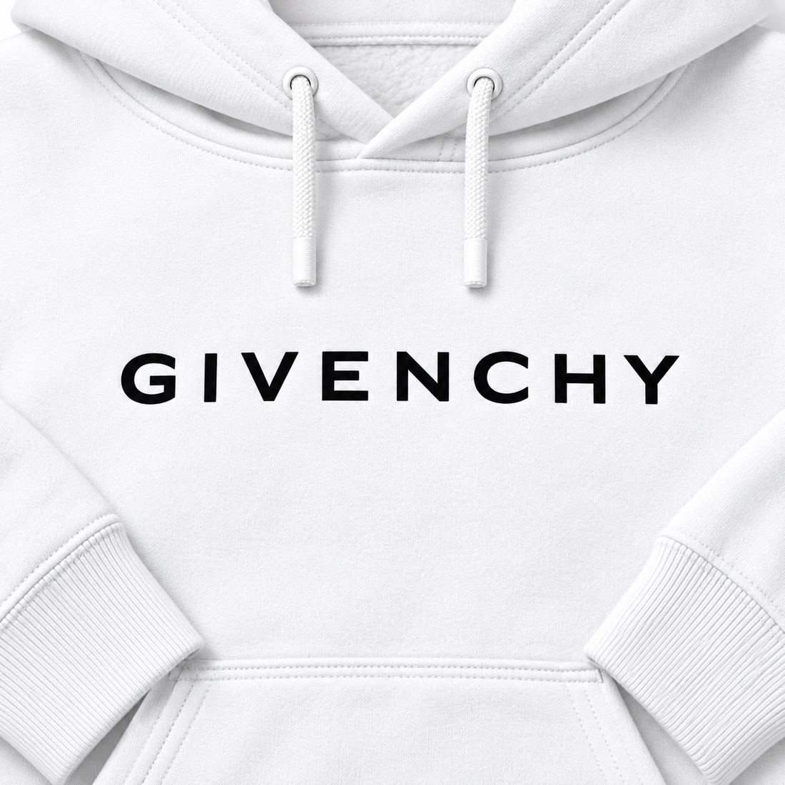 Men's Givenchy Pullover Hoodie in White — detail view