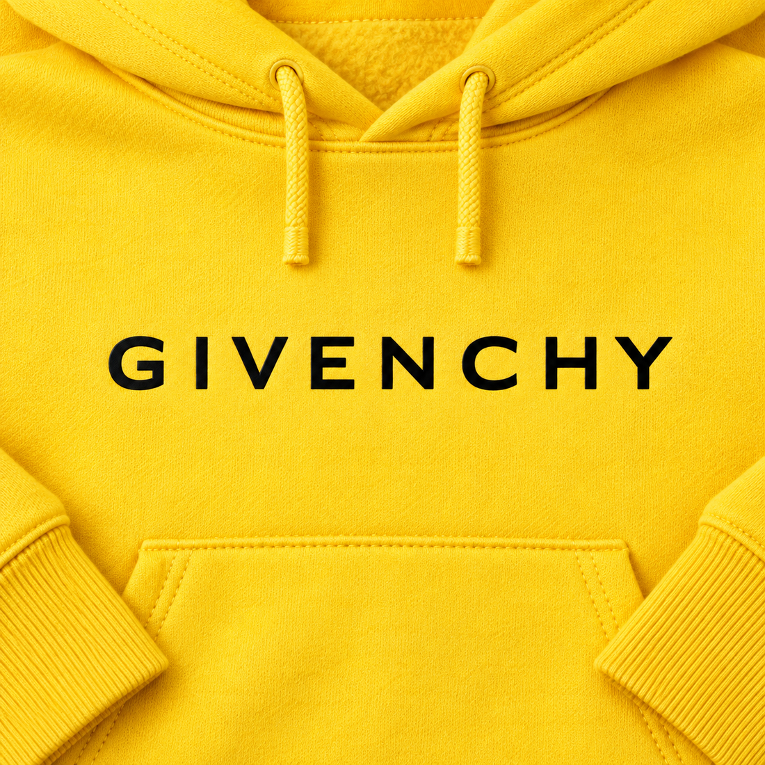 Men's Givenchy Pullover Hoodie in Yellow — detail view