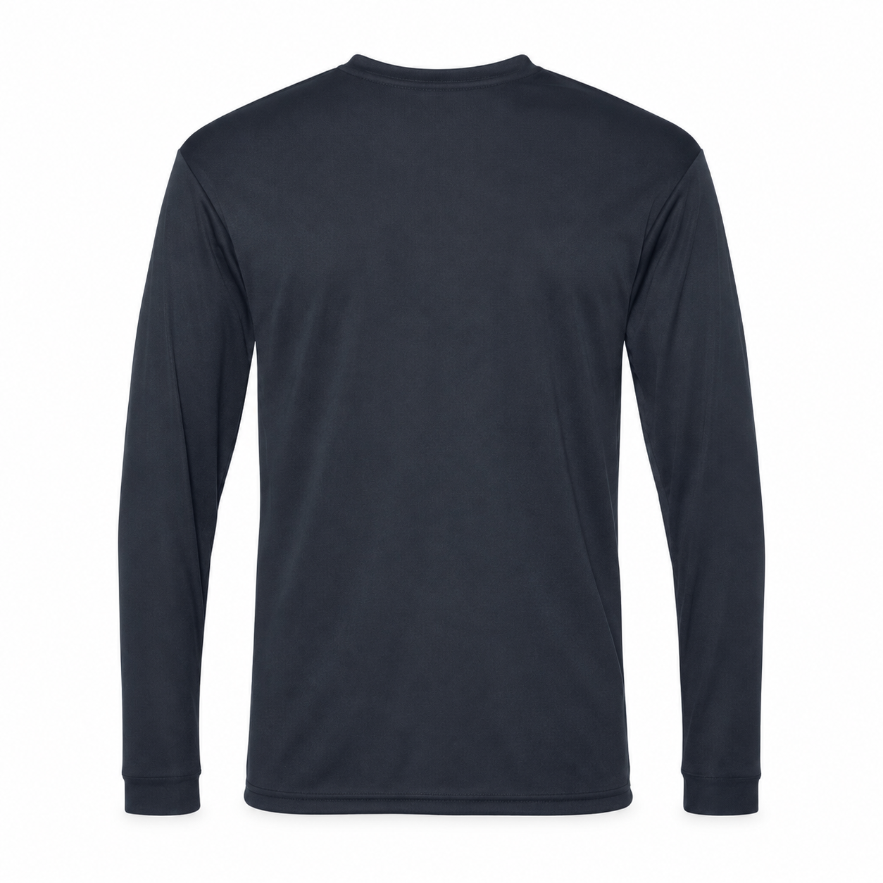 Men's Givenchy polyester long sleeve T-shirt in navy, back view