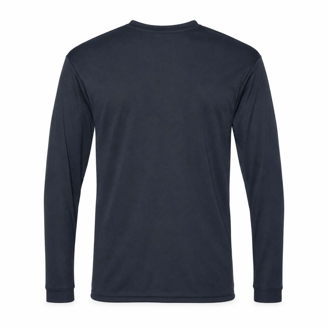 Men's Givenchy polyester long sleeve T-shirt in navy, back view
