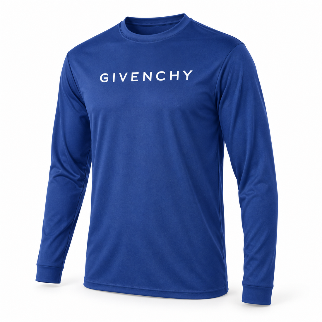 Men's Givenchy polyester long sleeve T-shirt in royal-blue, hero view