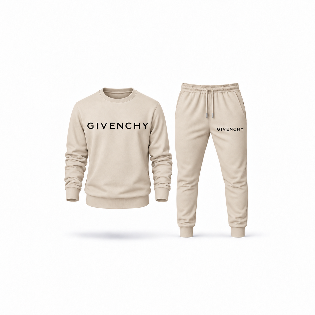 Men's Givenchy Sweatshirt Joggers Set | Color: Tan | Main