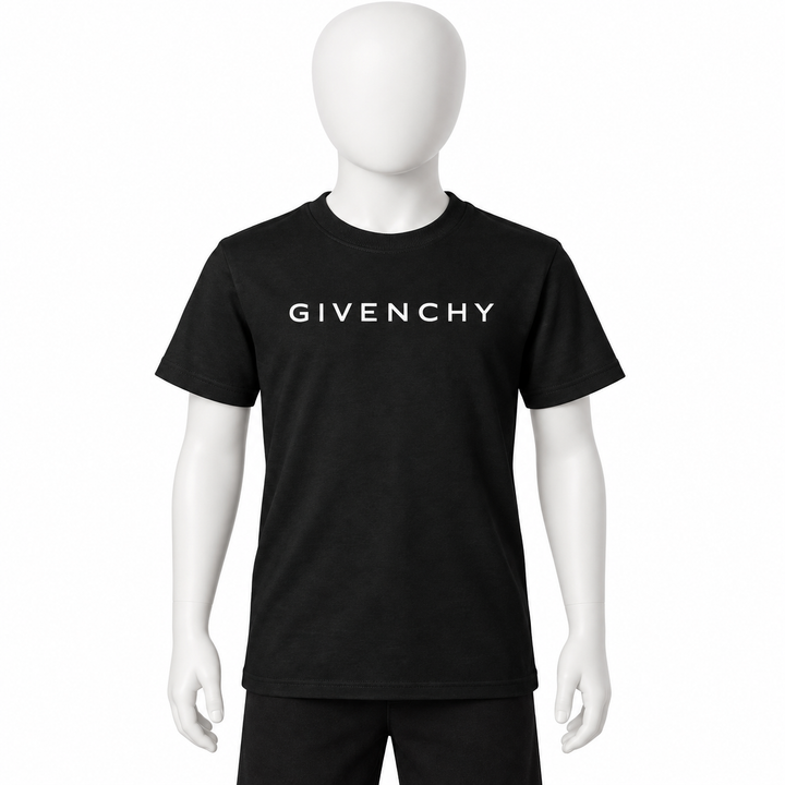 Youth Kids Givenchy Cotton T-Shirt in Black — hero view