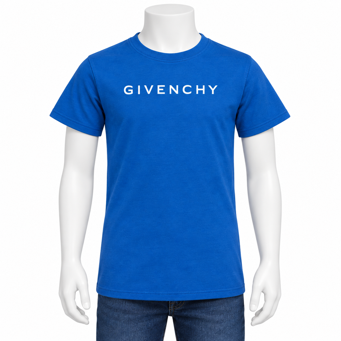Youth Kids Givenchy Cotton T-Shirt in Blue — hero view
