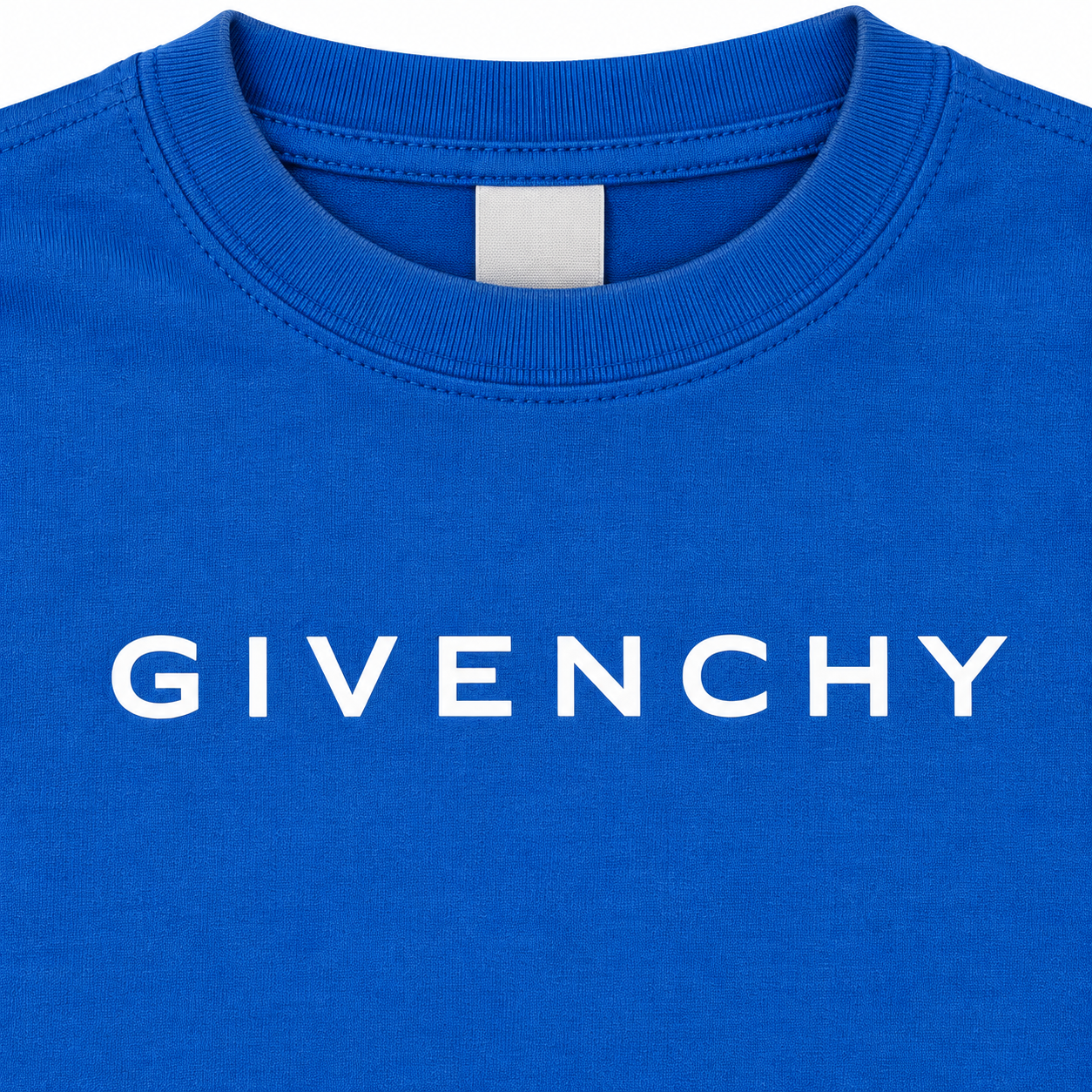 Youth Kids Givenchy Cotton T-Shirt in Blue — detail view