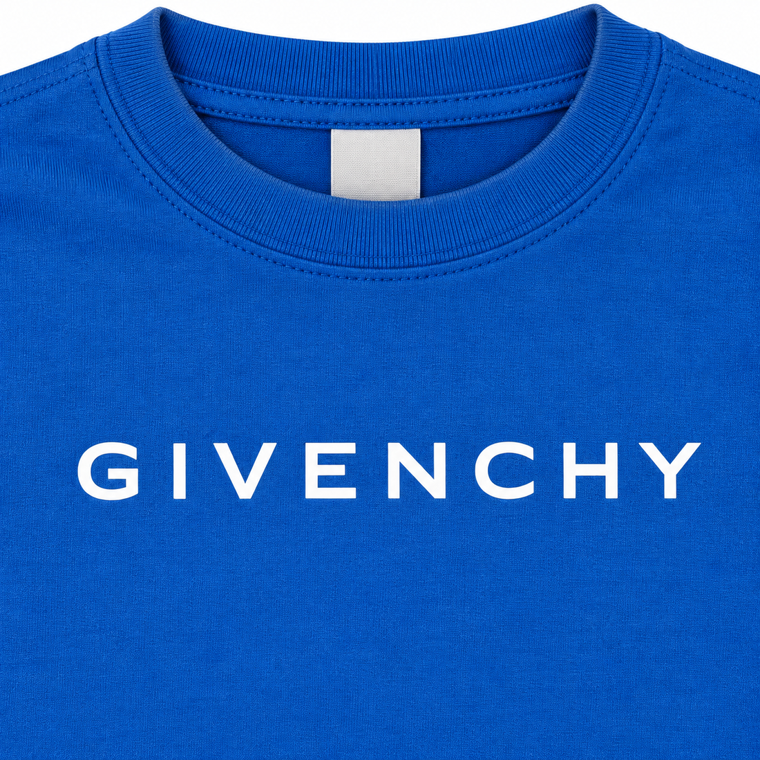 Youth Kids Givenchy Cotton T-Shirt in Blue — detail view