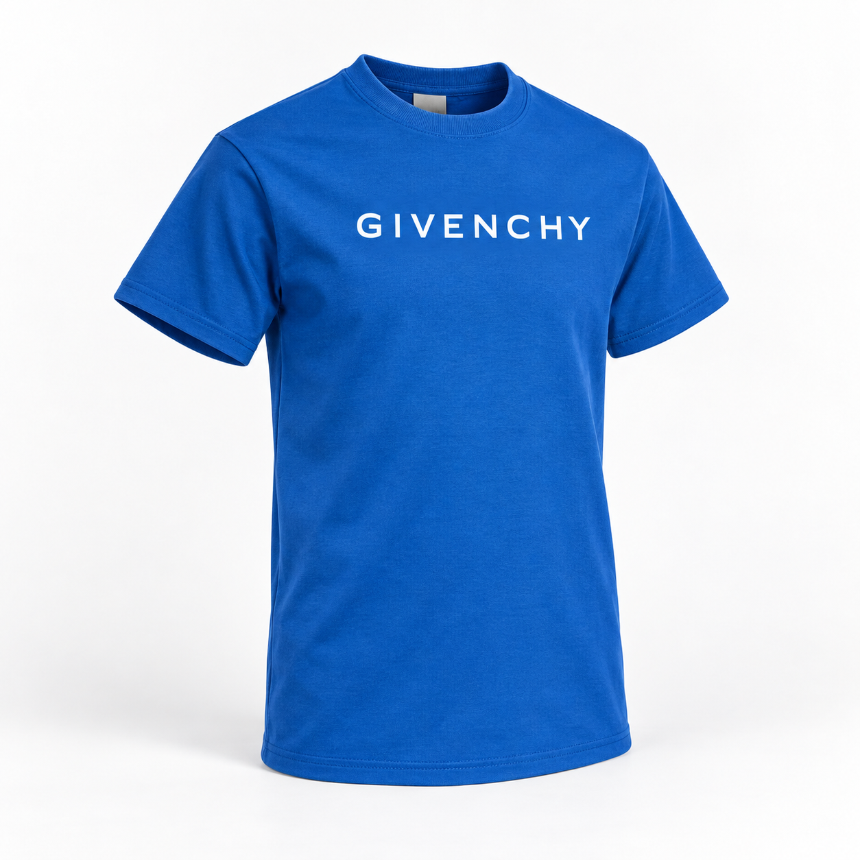 Youth Kids Givenchy Cotton T-Shirt in Blue — alternate three-quarter view
