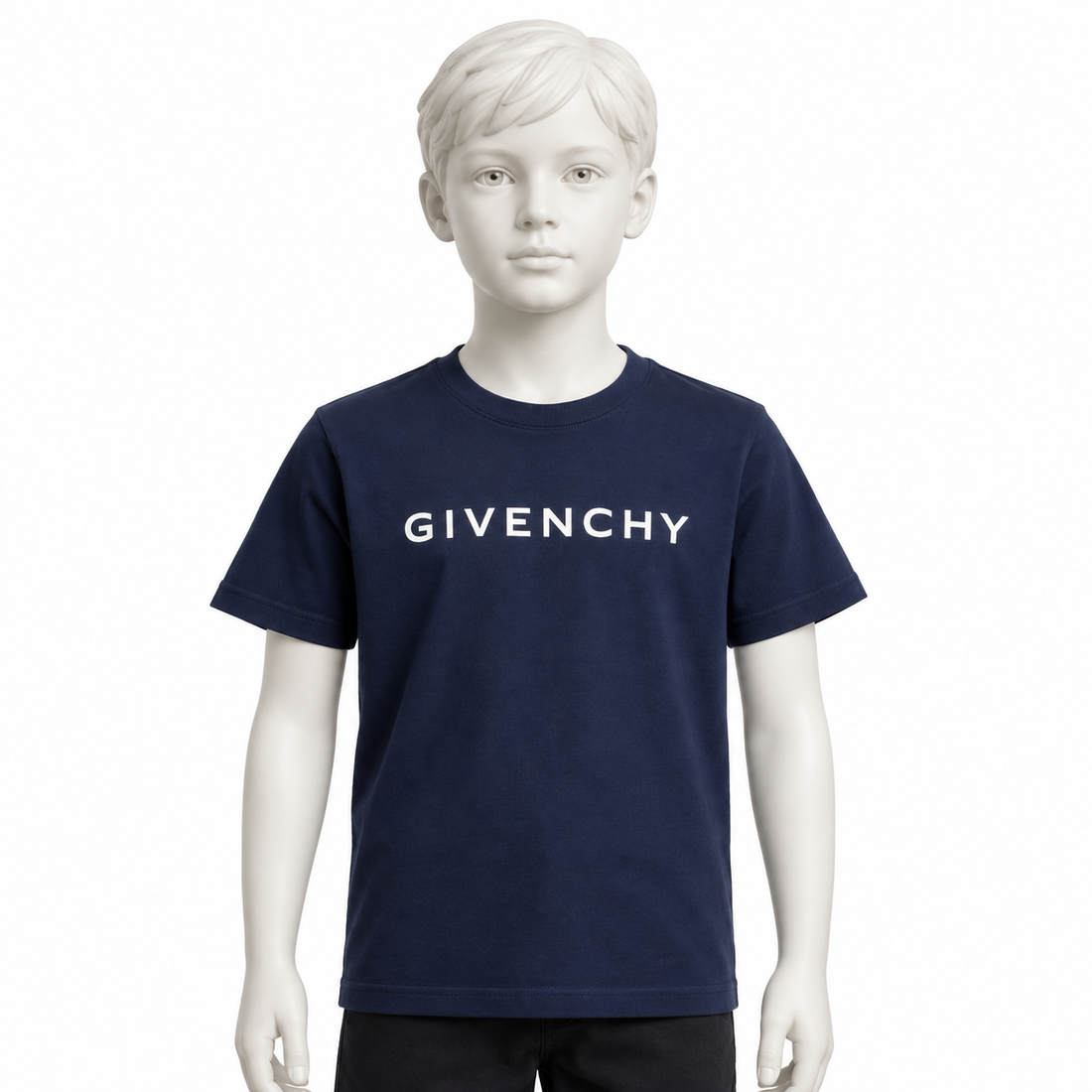 Youth Kids Givenchy Cotton T-Shirt in Navy — hero view