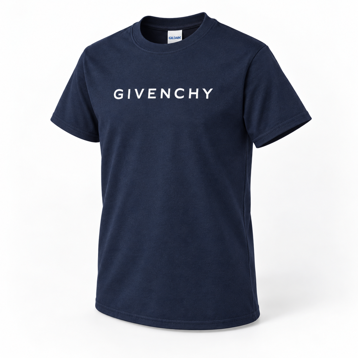 Youth Kids Givenchy Cotton T-Shirt in Navy — alternate three-quarter view
