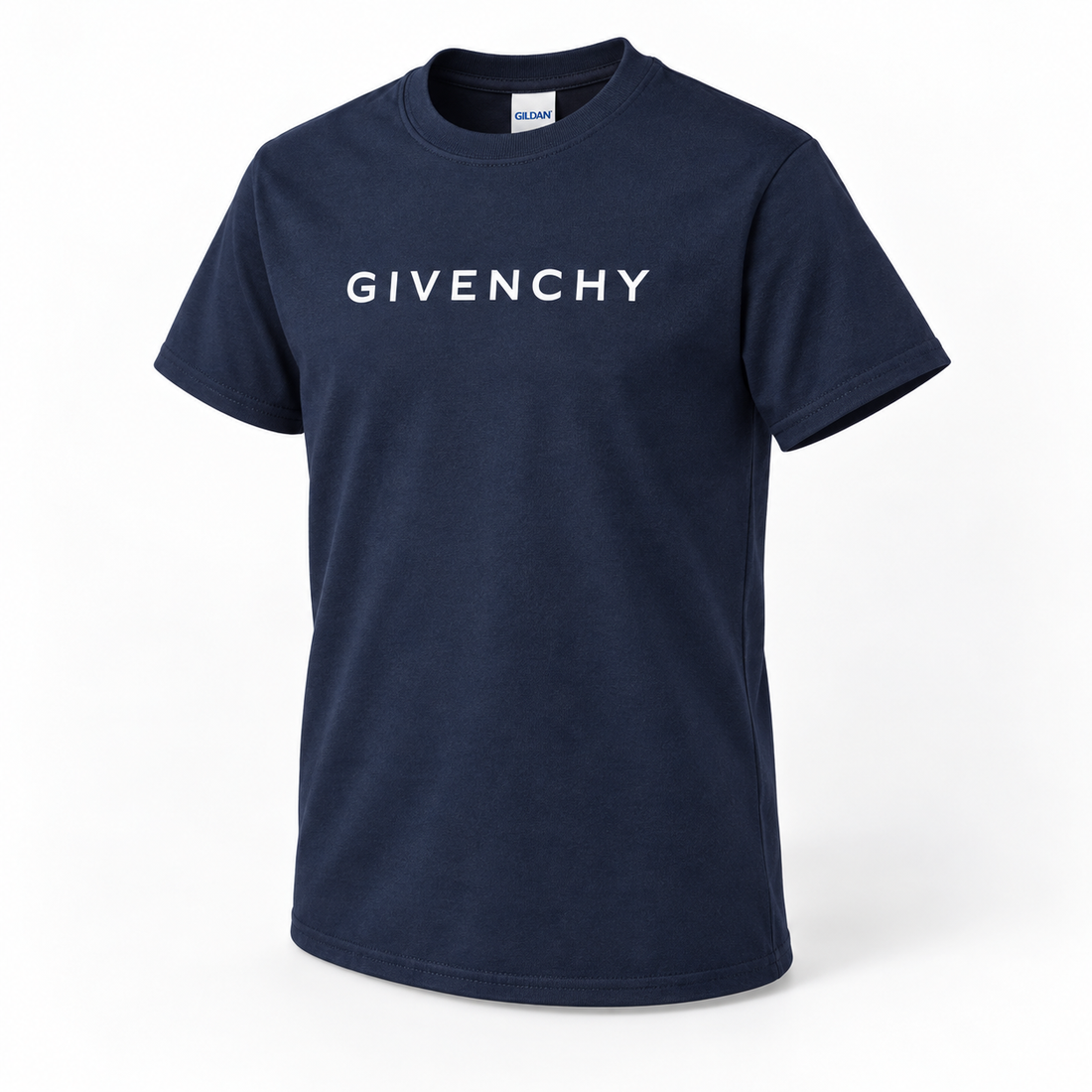 Youth Kids Givenchy Cotton T-Shirt in Navy — alternate three-quarter view