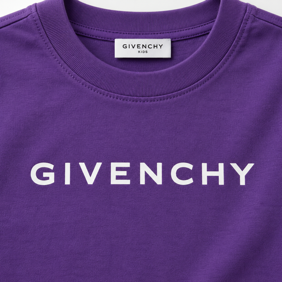 Youth Kids Givenchy Cotton T-Shirt in Purple — detail view