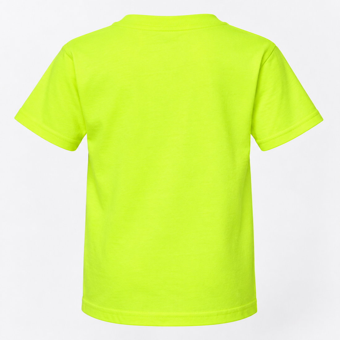 Youth Kids Givenchy Cotton T-Shirt in Safety Green — back view