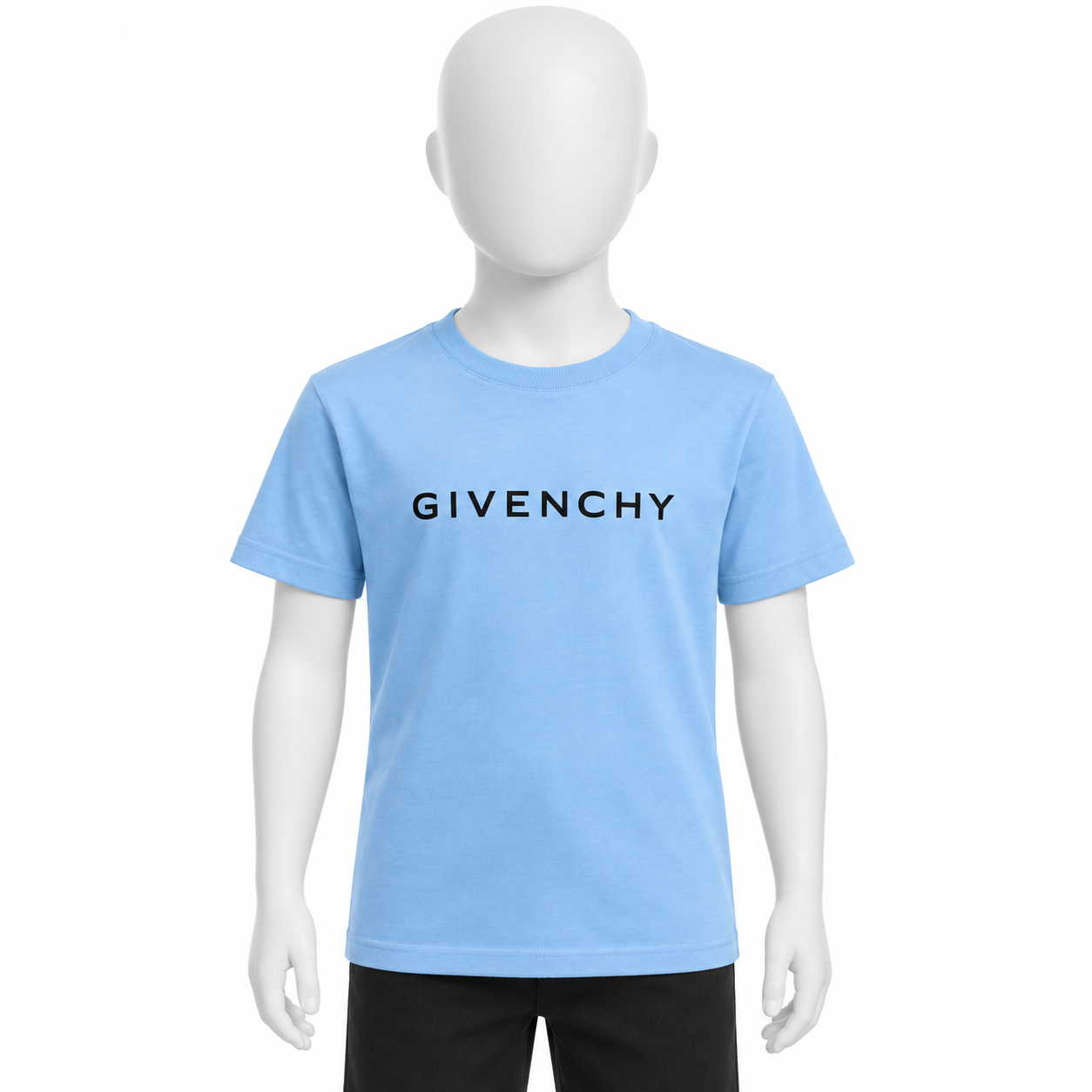 Youth Kids Givenchy Cotton T-Shirt in Sky Blue — hero view