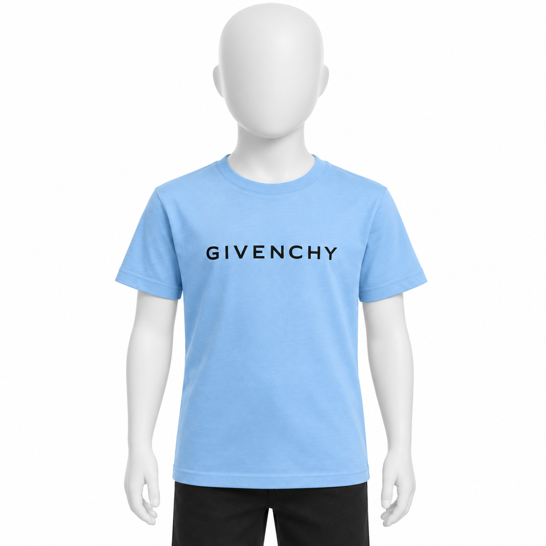 Youth Kids Givenchy Cotton T-Shirt in Sky Blue — hero view