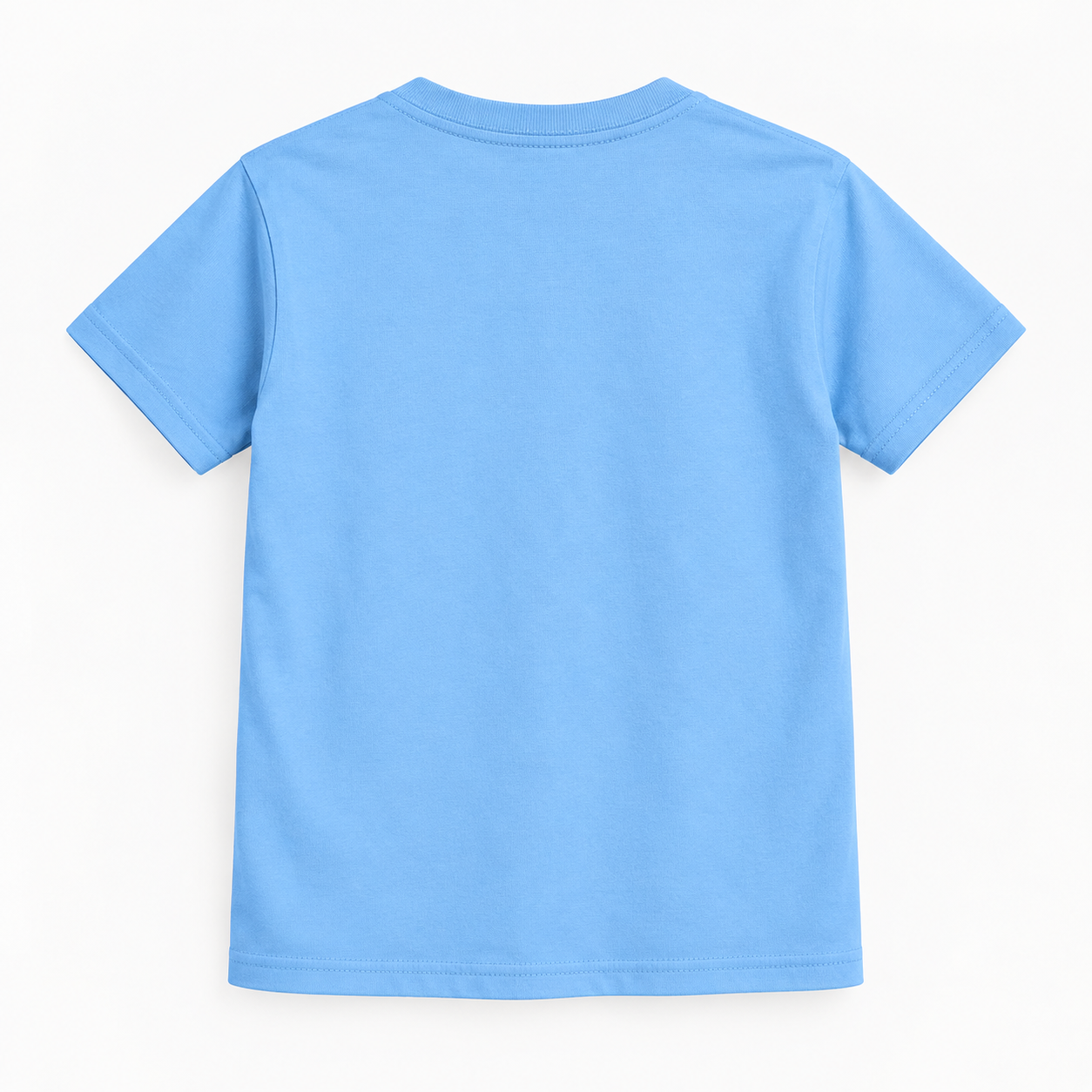 Youth Kids Givenchy Cotton T-Shirt in Sky Blue — back view