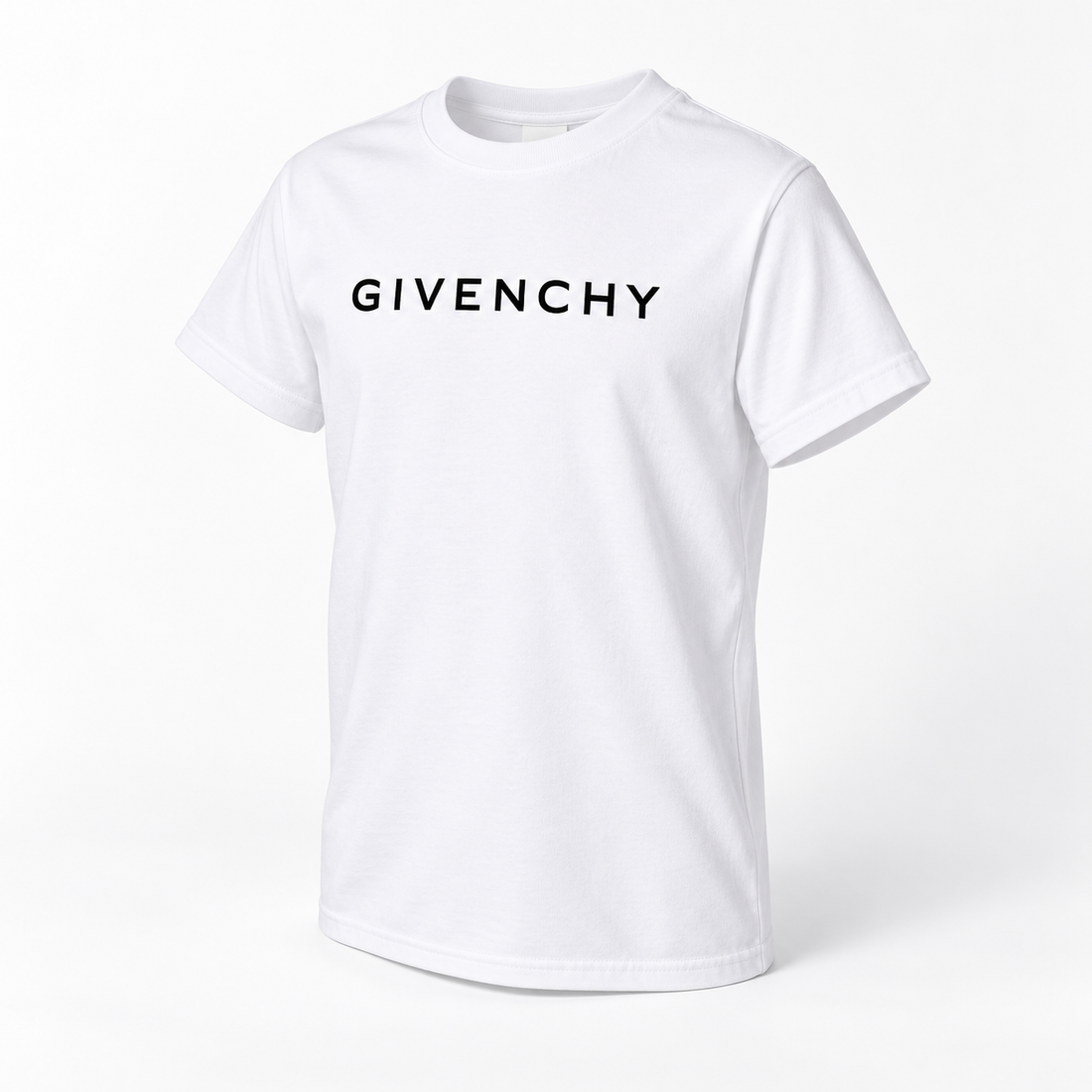 Youth Kids Givenchy Cotton T-Shirt in White — alternate three-quarter view