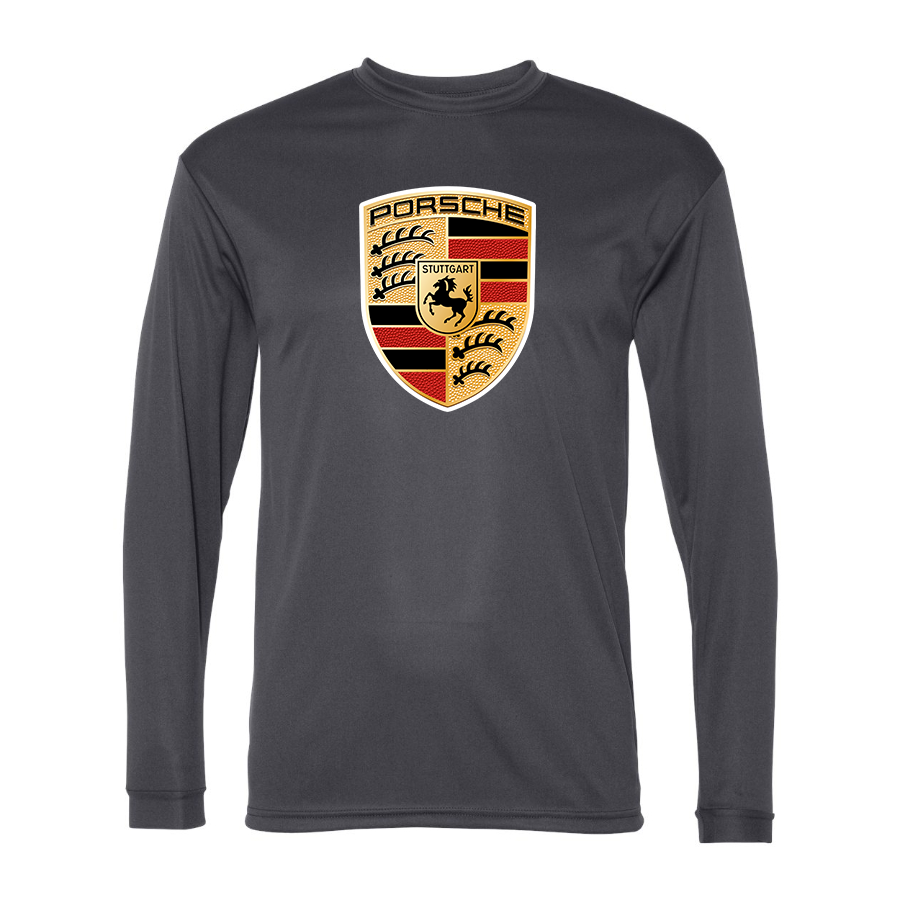 Men's Porsche Car -  Polyester Long Sleeve T-Shirt