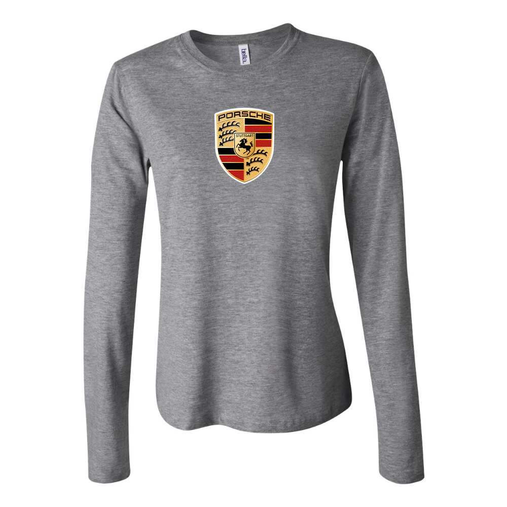 Women's Porsche Car Long Sleeve T-Shirt