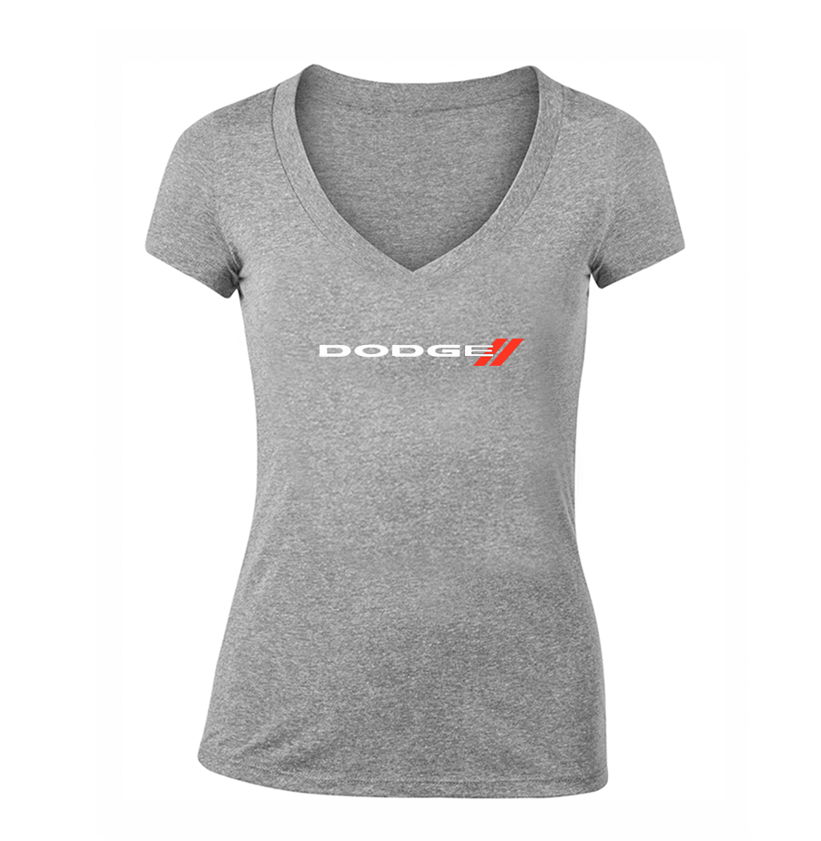 Women's Dodge Car  V-Neck T-Shirt
