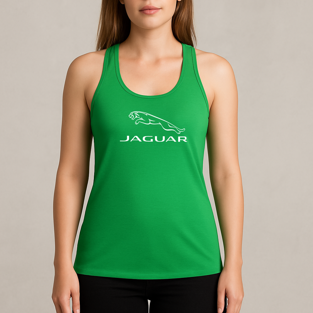 Women's Jaguar Car Symbol Racerback Tank Top