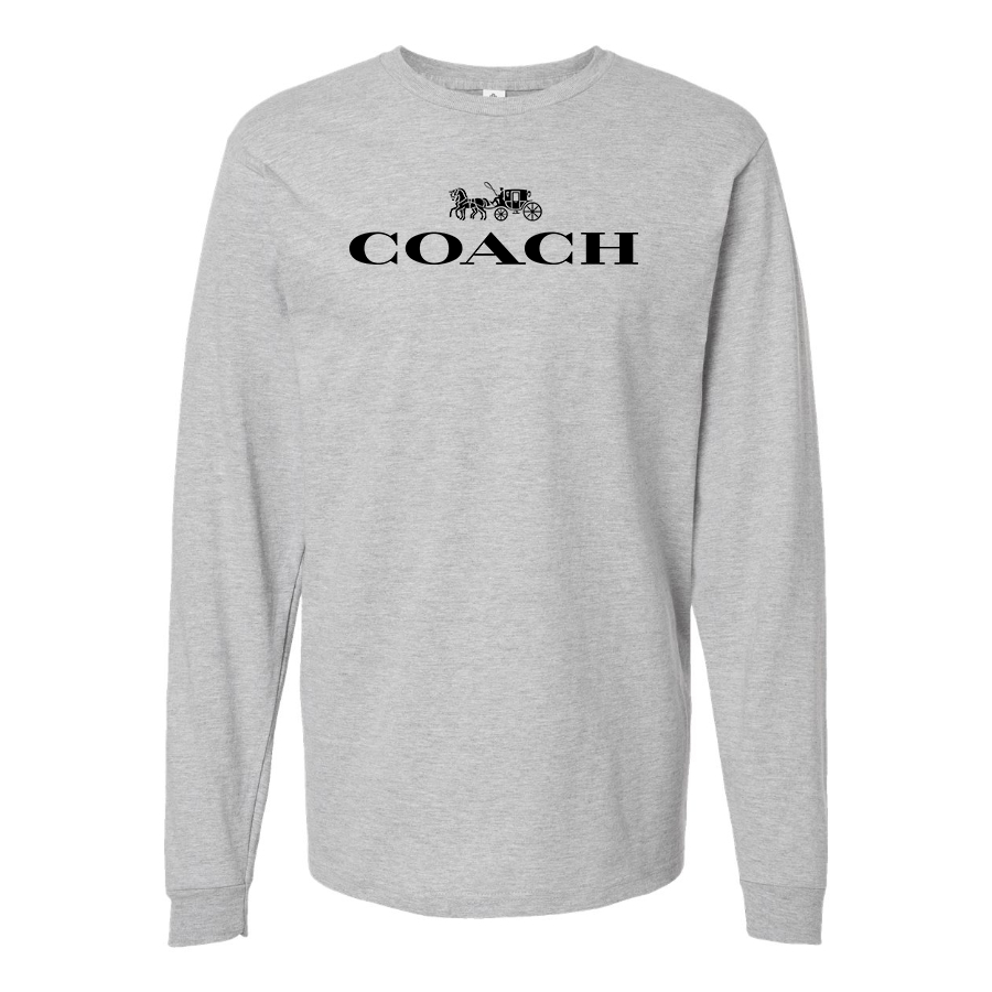 Men's Coach Cotton Long Sleeve T-Shirt