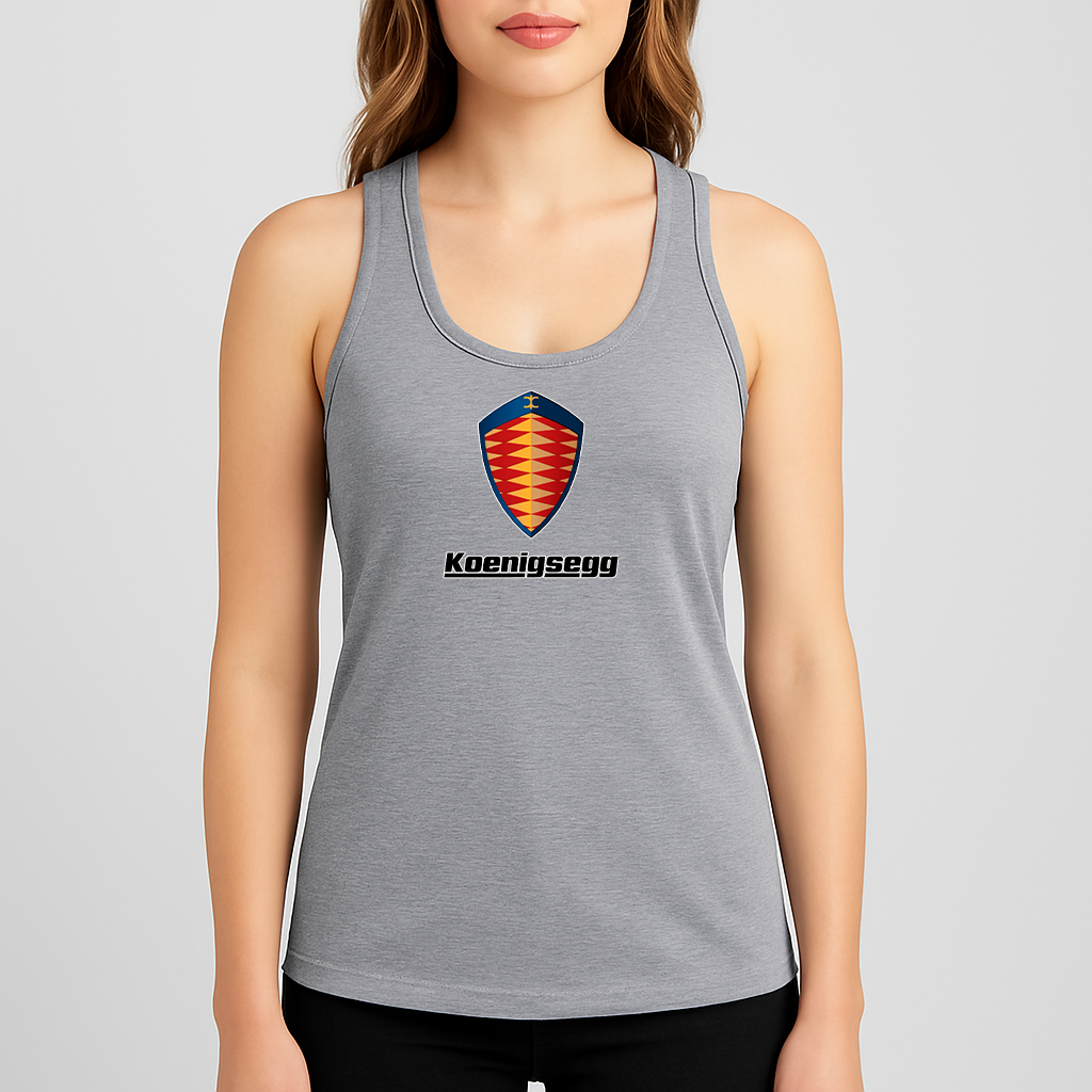 Women's Koenigsegg Car Racerback Tank Top