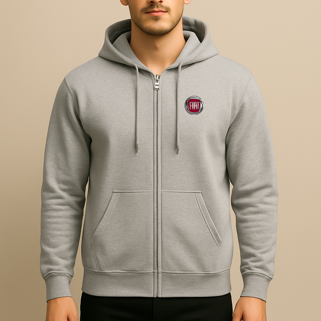 Men’s Fiat Car Zipper Hoodie