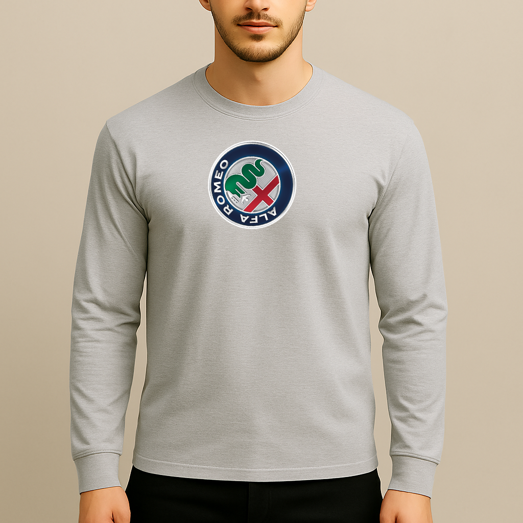 Men's Alfa Romeo Car Long Sleeve T-Shirt