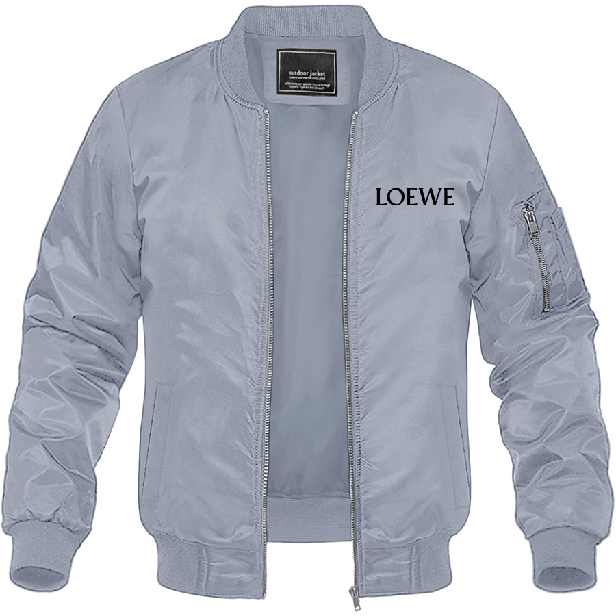 Men's Loewe Lightweight Bomber Jacket Windbreaker Softshell Varsity Jacket Coat