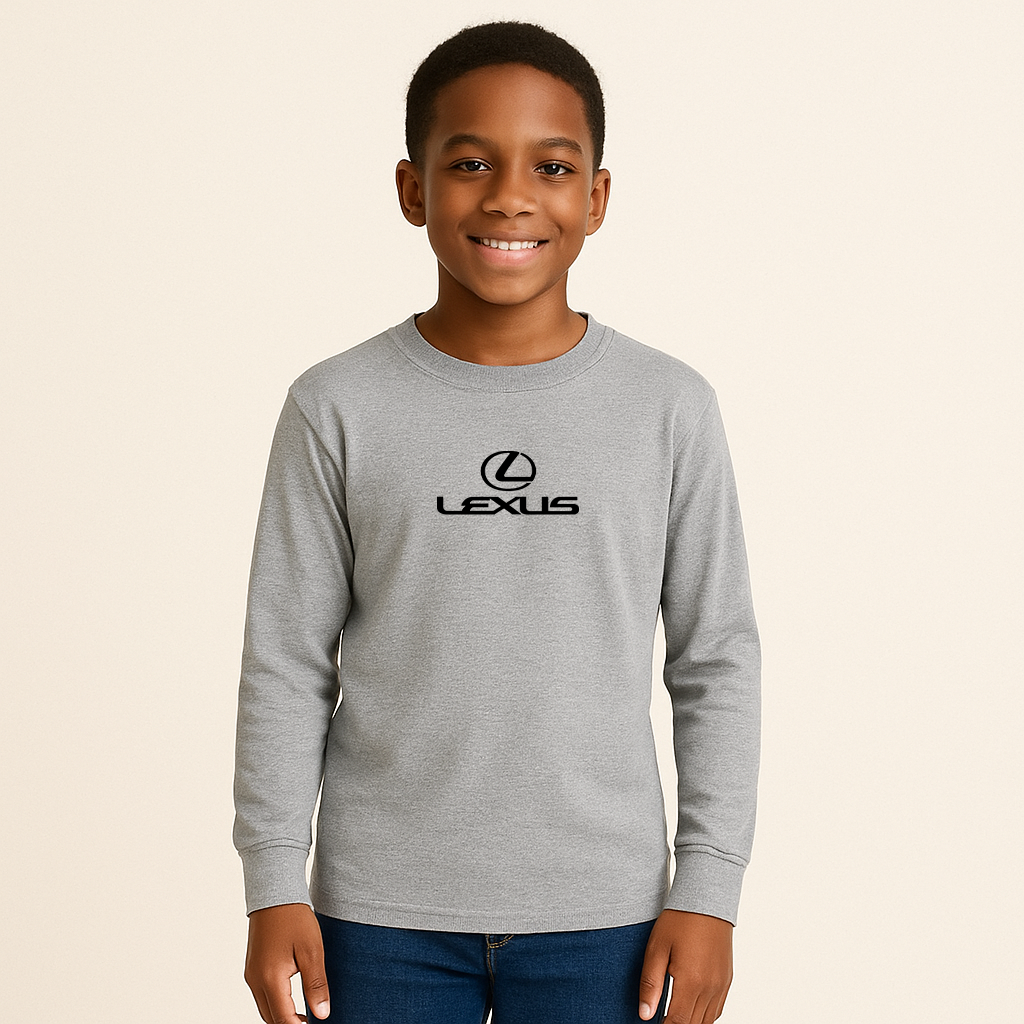 Youth Kids Lexus Car Long Sleeve T-Shirt