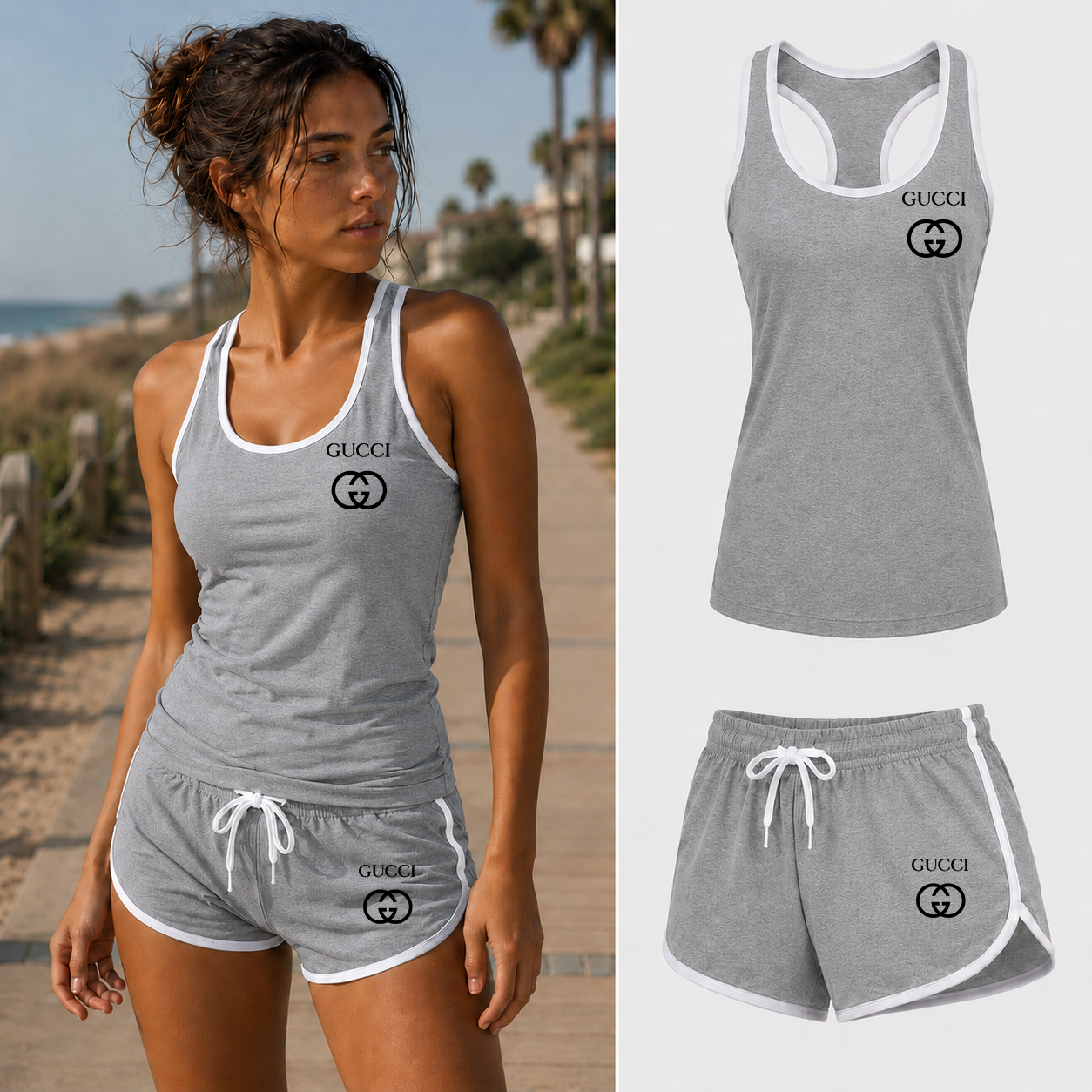 Women’s Gucci Tanktop and Shorts Set